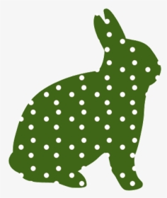 Bunny, Easter, Green, Dotted, Rabbit, Cute - Rabbit, HD Png Download, Free Download