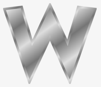 Silver Letter W Png, Transparent Png, Free Download