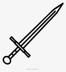 Longsword Coloring Page - Surviv Io Weapons, HD Png Download, Free Download