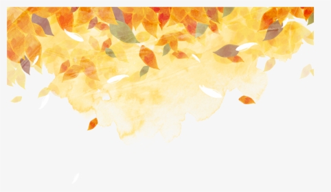 Golden Autumn Watercolor Painting Autumn Leaf Color - Watercolor Gold Leaves Png, Transparent Png, Free Download
