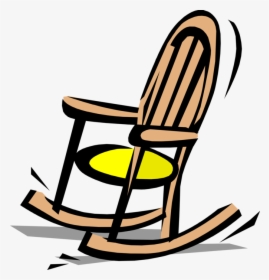 Vector Illustration Of Gentle Motion Rocking Chair - Rocking Chair Clipart Png, Transparent Png, Free Download