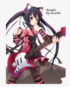 Anime Rocker Girl - Anime Rock Neko Girl, HD Png Download, Free Download
