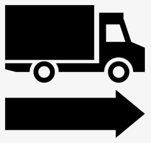 Delivery Truck With Arrow To The Right - Transparent Delivery Van Icon, HD Png Download, Free Download