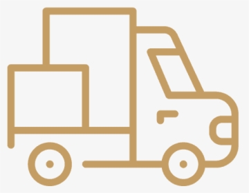 Delivery Truck - Gold Icon - Icon, HD Png Download, Free Download