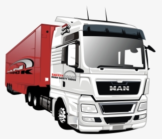 Truck Vector Png - Man Truck Caricatures, Transparent Png, Free Download