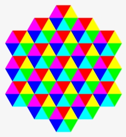 Triangle Tessellation 6 Color - Tessellation Triangle, HD Png Download, Free Download