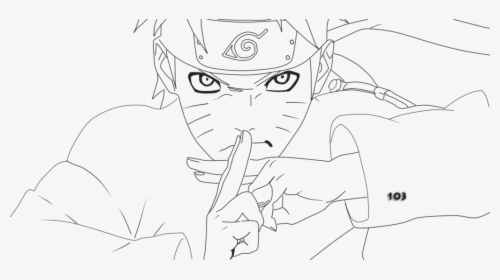 Line Art Anime Naruto , Png Download - Line Art Naruto Png, Transparent Png, Free Download