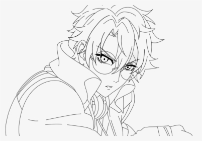 Transparent Anime Lineart Png - Line Art, Png Download, Free Download