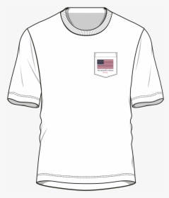 Vineyard Vines Okoboji Usa Flag Tee - Active Shirt, HD Png Download, Free Download