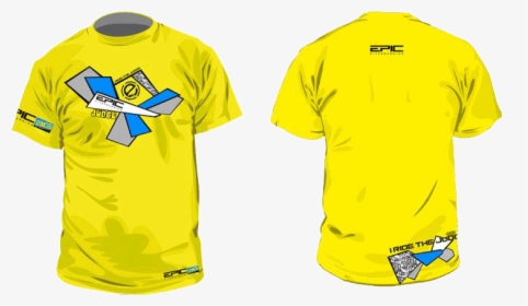 Yellow T-shirt - Active Shirt, HD Png Download, Free Download