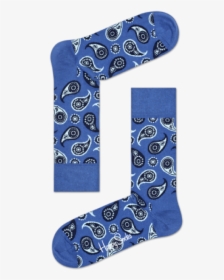 Happy Socks Classic Paisley Pattern In Blue, HD Png Download, Free Download