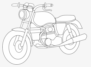 Motorcycle Clipart Black And White - Motorcycle Clipart Black And White Free, HD Png Download, Free Download