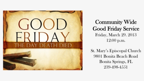 Good Friday Service - Wood, HD Png Download, Free Download