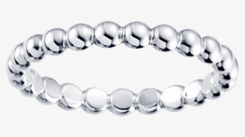 14k Ladies Beaded Wedding Band - Bracelet, HD Png Download, Free Download