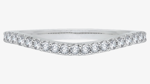 Carizza 18k White Gold Carizza Wedding Band - Engagement Ring, HD Png Download, Free Download