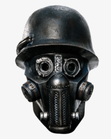 Deluxe Overhead Latex Gas Mask - Scary Gas Mask Soldier, HD Png Download, Free Download