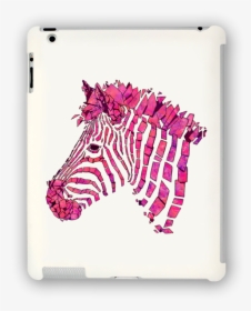 Pink Zebra Ipad Case - Cartoon Pink Zebra, HD Png Download, Free Download