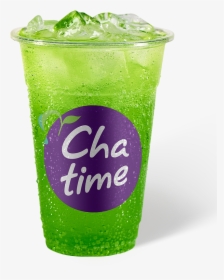 Apple Lightly Sparkled Green Tea - Bubble Tea Cha Time, HD Png Download, Free Download