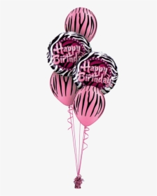 Black And Pink Birthday Balloons Png, Transparent Png, Free Download