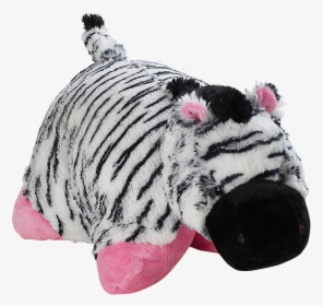 Jumboz Pink Zebra Pillow Pet - Pillow Pets Zippity Zebra, HD Png Download, Free Download