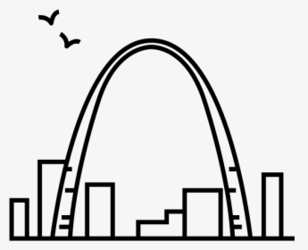 Landmark Rubber Stamps Stampmore - St Louis Arch Transparent, HD Png Download, Free Download