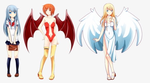 Transparent Realistic Fairy Wings Png - Angels And Demons Cartoon, Png Download, Free Download