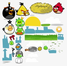 Comic Of Angry Birds - All Angry Birds Sprites, HD Png Download, Free Download