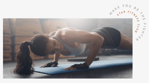 Woman Doing Push Up, HD Png Download, Free Download