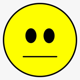 Indifferent Smiley Clip Arts - Clipart Smiley Indifferent, HD Png Download, Free Download