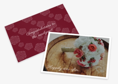 Wedding Congratulations Card Template Preview - Garden Roses, HD Png Download, Free Download