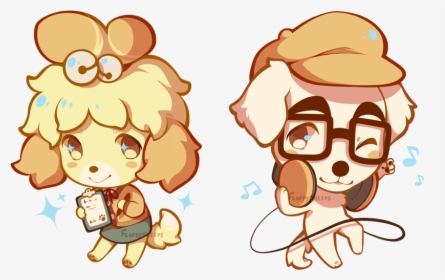 Favourite Ac Doggies - Isabelle And Kk Slider Drawing, HD Png Download, Free Download