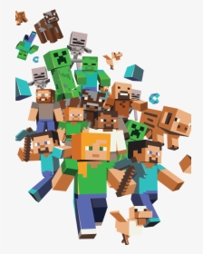 Minecraft All Character Background, HD Png Download, Free Download