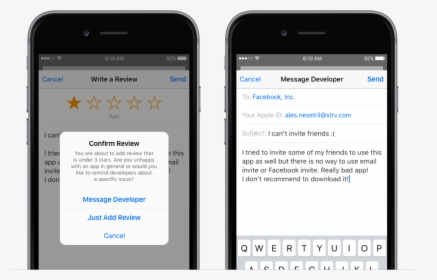 Transparent Review Stars Png - Screen Messenger App, Png Download, Free Download