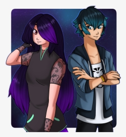 Anime Tears Png -drawing Of Juleka And Luka From Miraculous - Miraculous Ladybug Juleka And Luka, Transparent Png, Free Download
