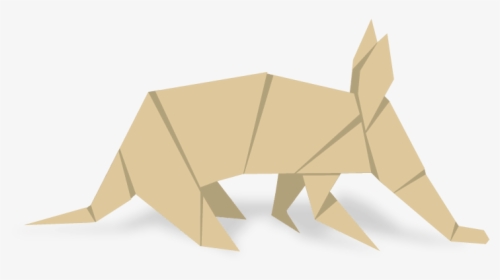 Beige Aardvark - Origami, HD Png Download, Free Download