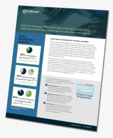 Check Fraud Protection Brochure Cover Image - Printing, HD Png Download, Free Download