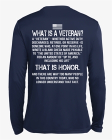 What Is A Veteran - Long-sleeved T-shirt, HD Png Download, Free Download