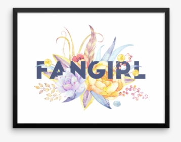 Fangirl Floral Art Print - Iris, HD Png Download, Free Download