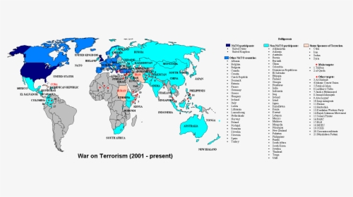 War On Terrorism Map - Mediterranean Monk Seal Range, HD Png Download, Free Download