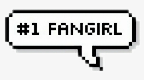#fangirl - Bubble Text Png, Transparent Png, Free Download