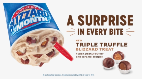 Dairy Queen Triple Truffle Blizzard, HD Png Download, Free Download