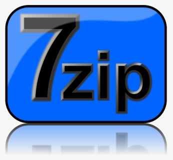 7zip Glossy Extrude Blue Clip Arts - 7 Zip Transparent, HD Png Download, Free Download