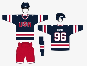 Usahockeyblue-2 - Usa Hockey Jersey Concept, HD Png Download, Free Download