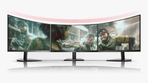 A Image Split Into Three As Each Monitor Together - Apex Legends, HD Png Download, Free Download