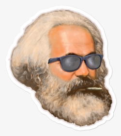Karl Marx Smoking A Fatty Sticker, HD Png Download, Free Download