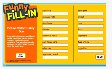 Mad Libs For Kids, HD Png Download, Free Download