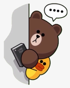 Thumb Image - Line Friends Brown Sticker, HD Png Download, Free Download