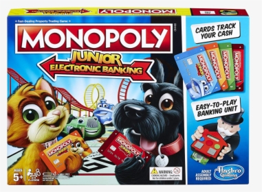 Monopoly Junior Electronic Banking Board Game For The - Toy Game Play Board, HD Png Download, Free Download