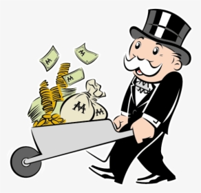 Monopoly Mit Schubkarre Voller Geld - Mr Monopoly, HD Png Download, Free Download