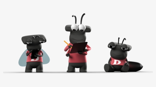 Cgi Bugs Playing On A Phone, Taking Notes, Falling - Figurine, HD Png Download, Free Download